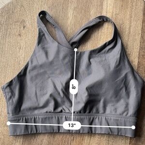 Fabletics Brown/Grey Racerback SportsBra M